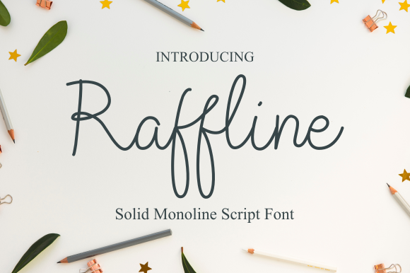 Raffline Script Font - Featured Image