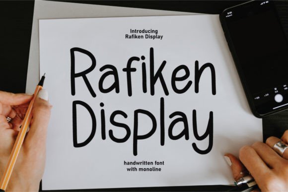 Rafiken Display Font - Featured Image