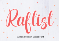 Raflist Font - Featured Image