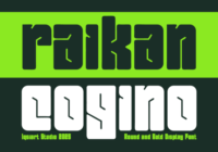 Raikan Cogino Font - Featured Image