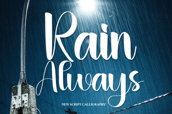 Rain Always Font - Featured Image