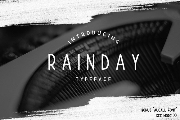 Rain Day Font - Featured Image