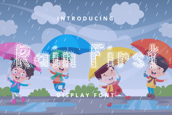 Rain First Font - Featured Image
