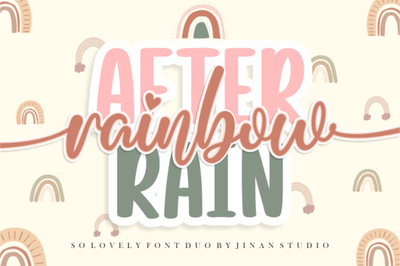 Rainbow After Rain Font - Featured Image