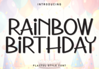 Rainbow Birthday Font - Featured Image