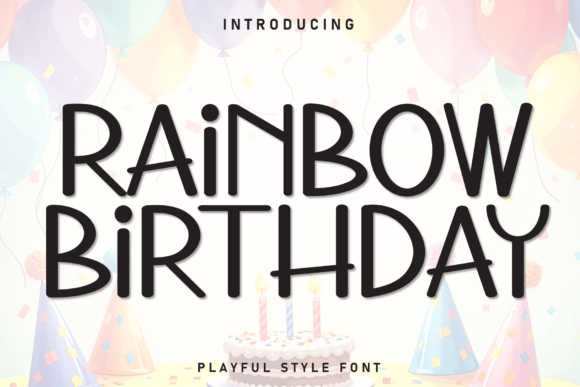 Rainbow Birthday Font - Featured Image