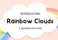Rainbow Clouds Font - Featured Image