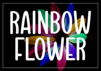 Rainbow Flower Font - Featured Image