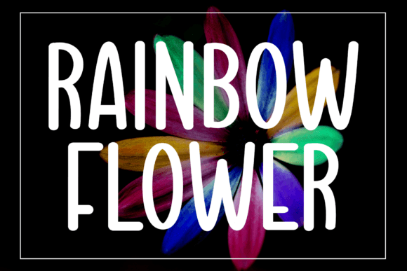 Rainbow Flower Font - Featured Image