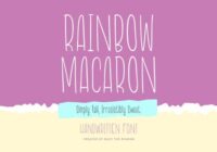 Rainbow Macaron Font - Featured Image