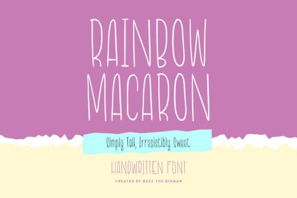 Rainbow Macaron Font - Featured Image