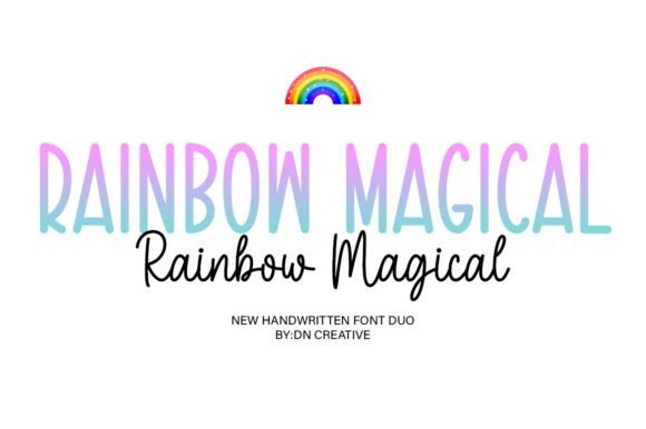 Rainbow Magical Duo Font - Featured Image
