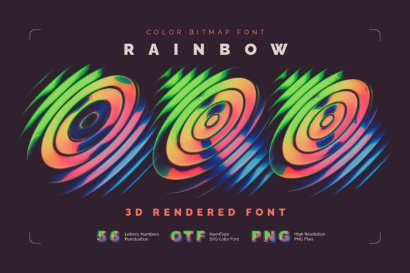 Rainbow Orb Font - Featured Image