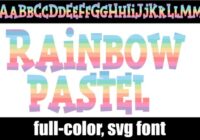 Rainbow Pastel Font - Featured Image