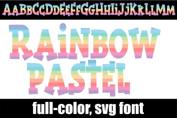Rainbow Pastel Font - Featured Image