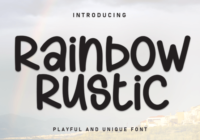 Rainbow Rustic Font - Featured Image