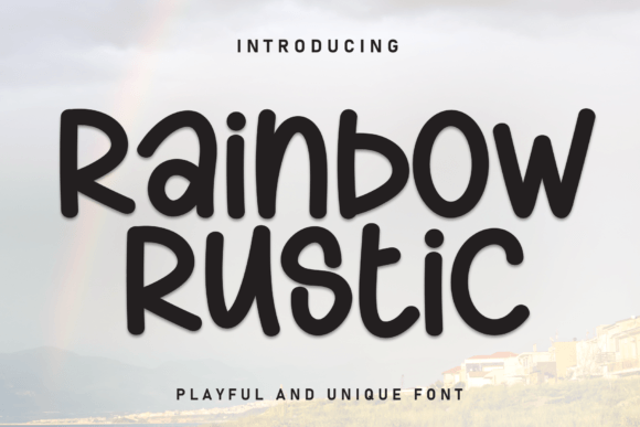 Rainbow Rustic Font - Featured Image