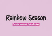Rainbow Season Font - Featured Image