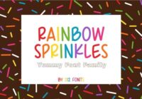 Rainbow Sprinkles Font - Featured Image