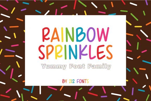 Rainbow Sprinkles Font - Featured Image