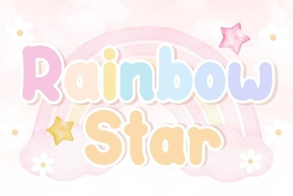 Rainbow Star Font - Featured Image