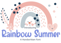 Rainbow Summer Font - Featured Image