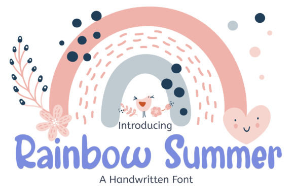 Rainbow Summer Font - Featured Image