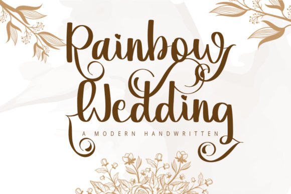 Rainbow Wedding Font - Featured Image