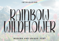 Rainbow Wildflower Font - Featured Image