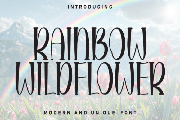 Rainbow Wildflower Font - Featured Image
