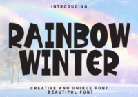 Rainbow Winter Font - Featured Image