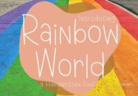 Rainbow World Font - Featured Image