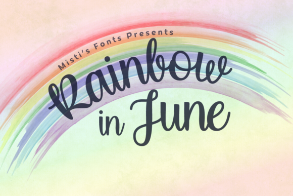 Rainbow in June Font - Featured Image