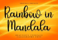 Rainbow in Mandala Font - Featured Image