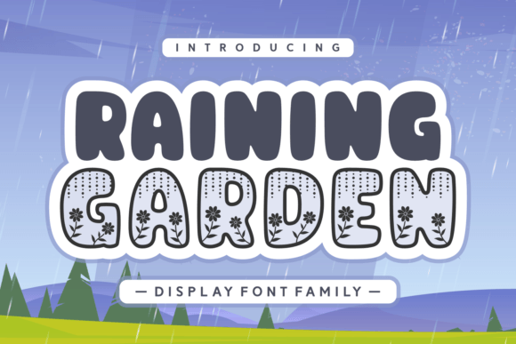 Raining Garden Font - Featured Image