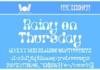 Rainy Day on Thursday Font - Featured Image