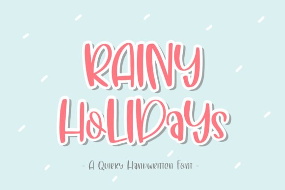 Rainy Holidays Font - Featured Image