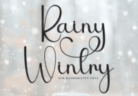 Rainy Wintry Font - Featured Image