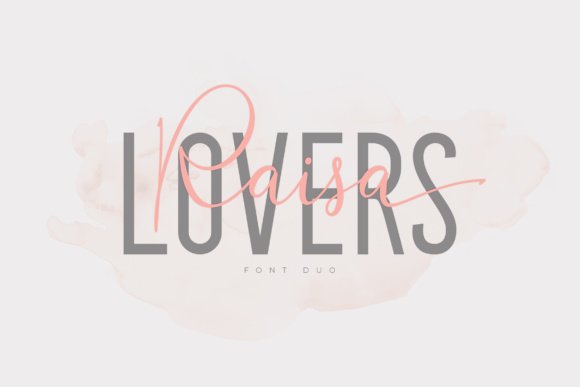 Raisa Lovers Duo Font - Featured Image