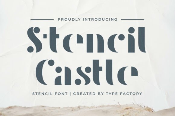 Raised Stencil Font - Featured Image