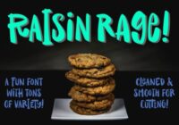 Raisin Rage Font - Featured Image