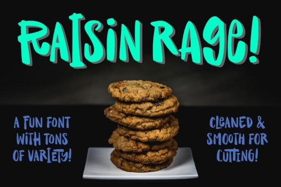 Raisin Rage Font - Featured Image