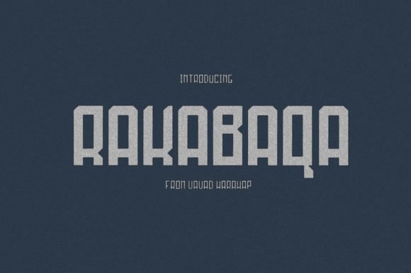 Rakabaqa Font - Featured Image