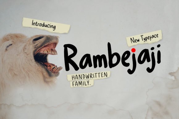 Rambejaji Font - Featured Image