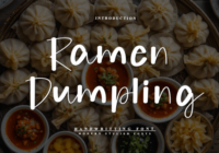 Ramen Dumpling Font - Featured Image