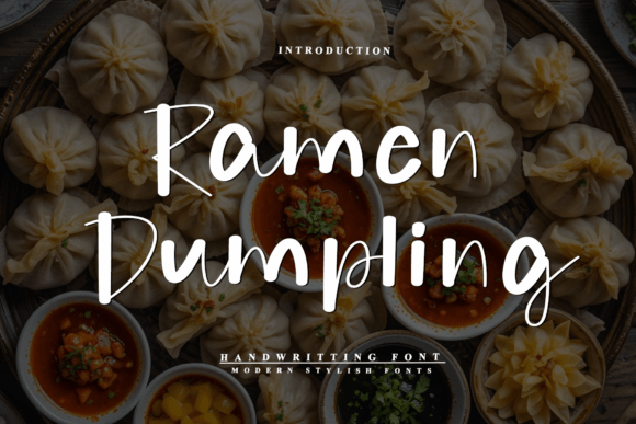 Ramen Dumpling Font - Featured Image