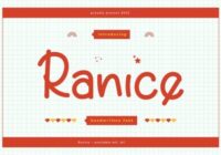 Ranice Font - Featured Image