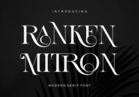 Ranken Mitron Font - Featured Image