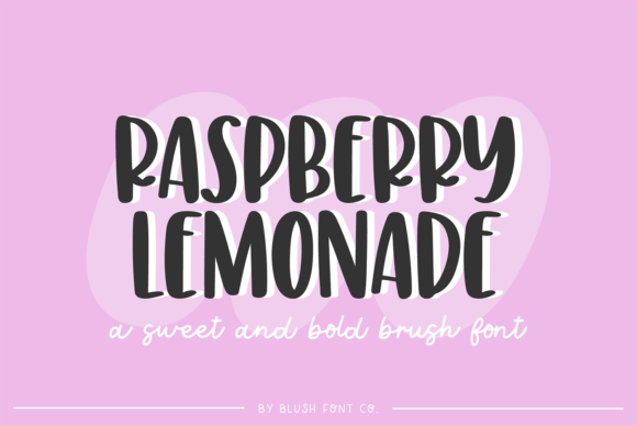 Raspberry Lemonade Font - Featured Image