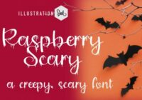 Raspberry Scary Font - Featured Image